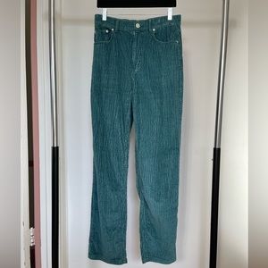 Teal Blue Corduroy Pants, Urban Outfitters - 28 /M